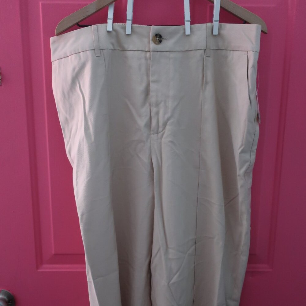 OPHELIA ROE (Meijer) Non-stretch Elastic Waist Khaki Slacks NEVER WORN